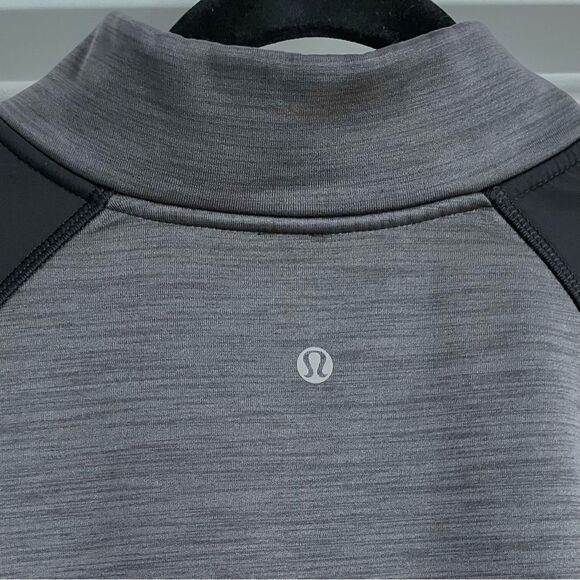 Lululemon Revolution Bomber Heathered Jay Grey / Black Size L - Picture 9 of 13